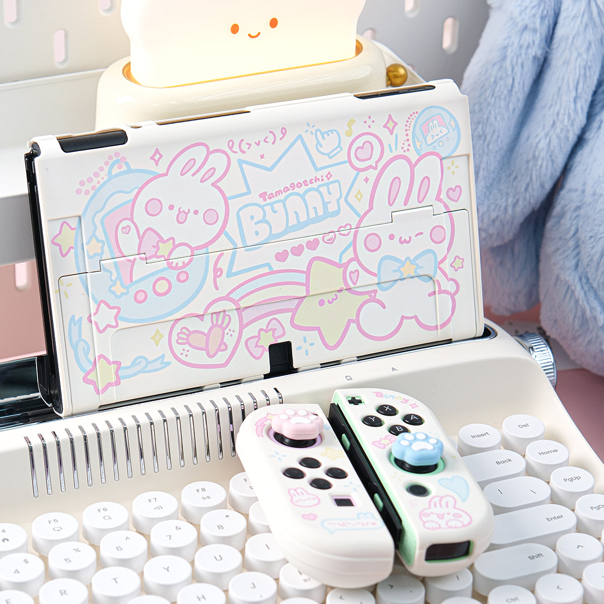 MistIsland Protective Case for Nintendo Switch - Bunny& Tamagochi