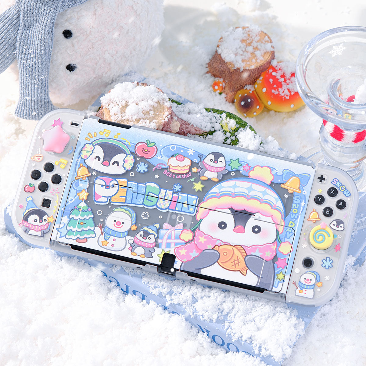 MistIsland Protective Case for Nintendo Switch - Penguin Letters